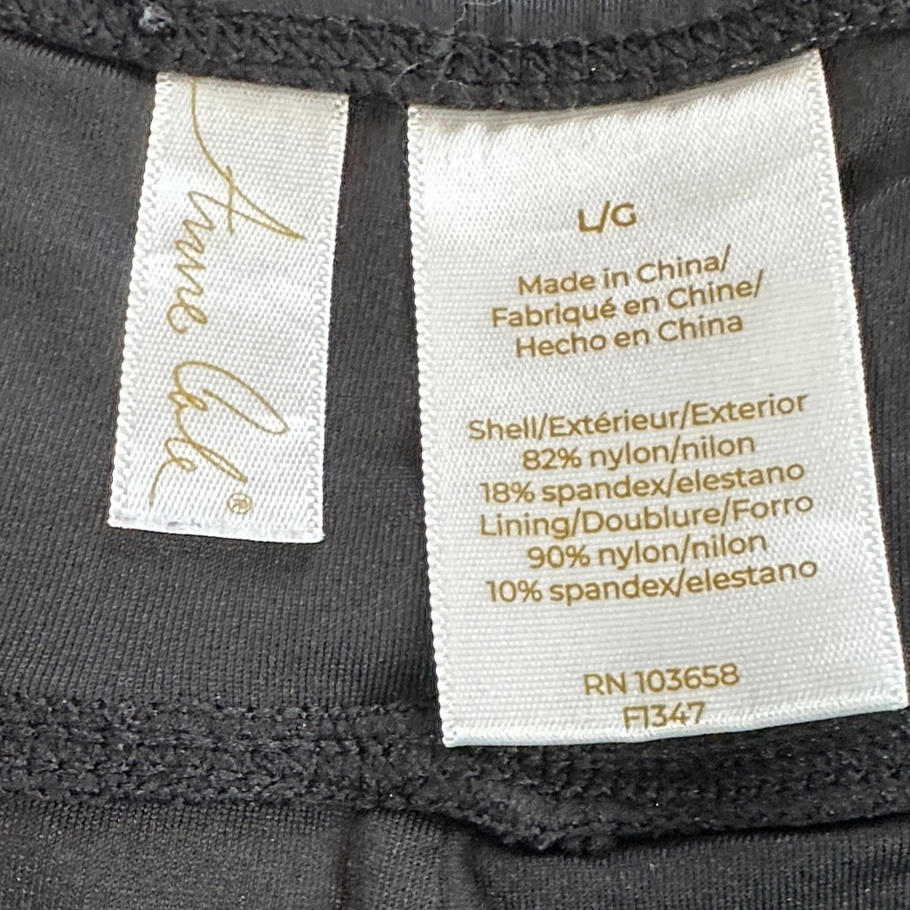 2-4-1 Anne Cole Women's Black Swim Shorts - Picture 2 of 6